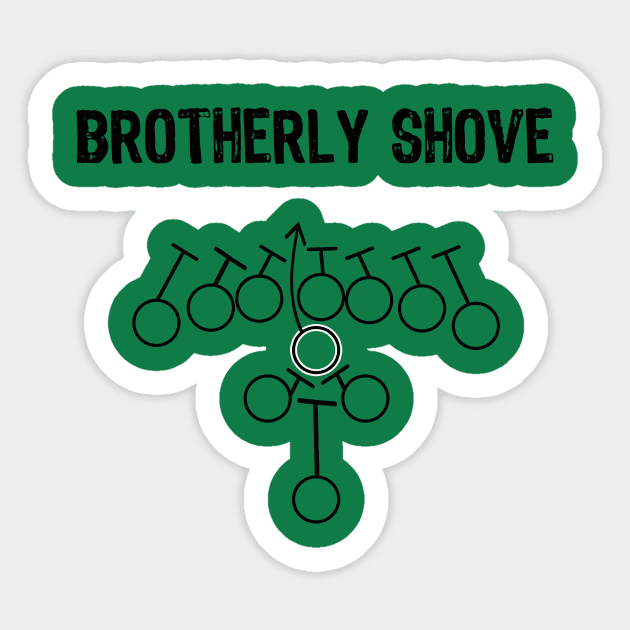 Brotherly Shove Sticker by Philly Drinkers